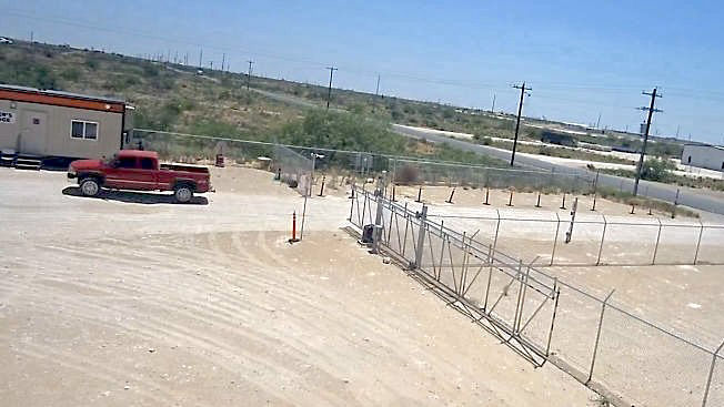 Vehicle went through the gate