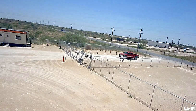 Vehicle is approaching the gate